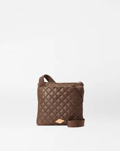 Walnut Metro Flat Crossbody