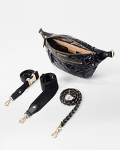 Load image into Gallery viewer, Black Lacquer Small Crosby Crossbody Sling
