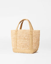 Load image into Gallery viewer, Raffia/Camel Small Raffia Tote
