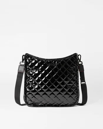 Black Lacquer Box Metro Crossbody