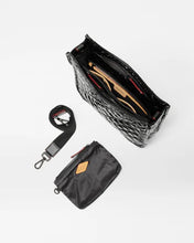 Load image into Gallery viewer, Black Lacquer Box Metro Crossbody
