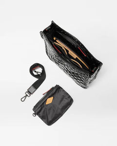 Black Lacquer Box Metro Crossbody