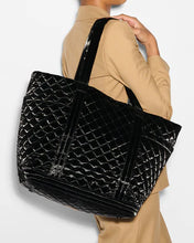 Load image into Gallery viewer, Large Empire Tote Black Liquid
