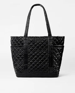 Large Empire Tote Black Liquid