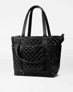 Large Empire Tote Black Liquid