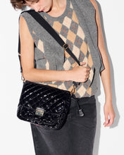 Load image into Gallery viewer, Black Lacquer Medium Crosby Lock Crossbody
