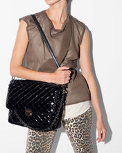 Load image into Gallery viewer, Black Lacquer Large Crosby Lock Crossbody
