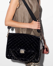 Load image into Gallery viewer, Black Lacquer Large Crosby Lock Crossbody
