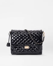 Load image into Gallery viewer, Black Lacquer Large Crosby Lock Crossbody
