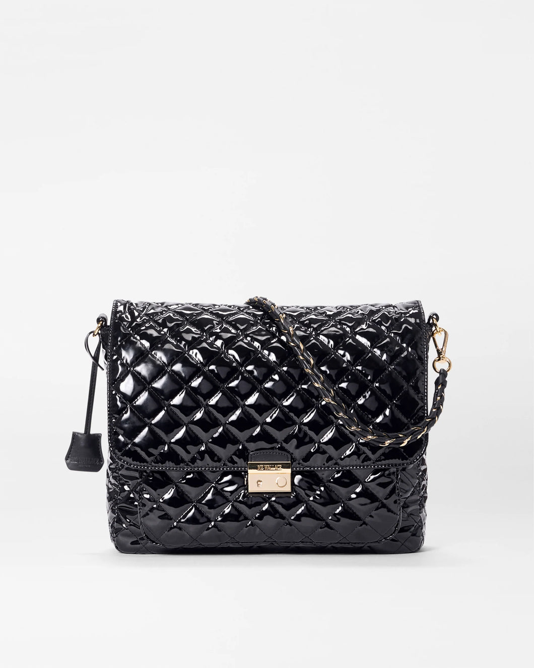 Black Lacquer Large Crosby Lock Crossbody