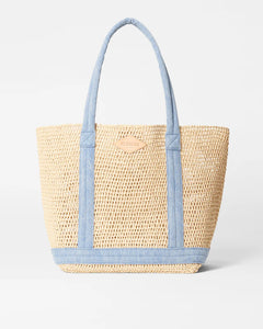 Medium Crochet Tote-Crochet/True Light Denim