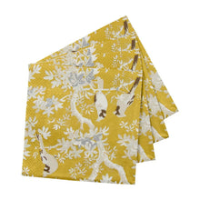 Load image into Gallery viewer, Scenic Songbirds Gold &amp; Ivory Cocktail Napkins - 20 Per Package

