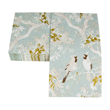 Load image into Gallery viewer, Scenic Songbirds Celadon Guest Towel Napkins - 15 Per Package
