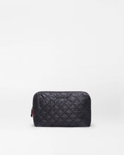Load image into Gallery viewer, Black Medium Double Zip Cosmetic
