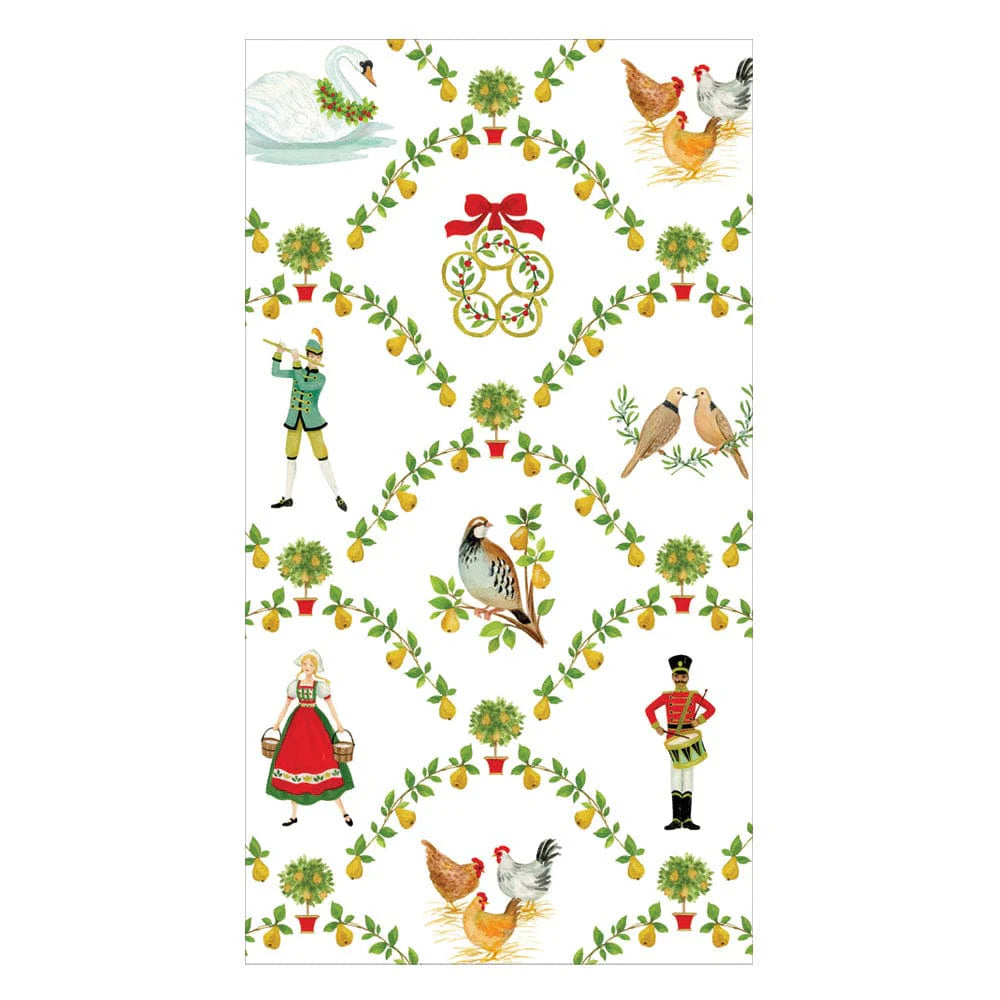 On The Twelfth Day Guest Towels - includes 15 Guest Towels