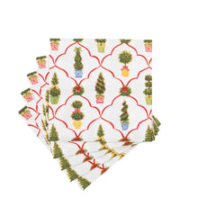 Load image into Gallery viewer, Petit Jardin de Noel Cocktail Napkins - includes 20 Cocktail Napkins 20 per Package

