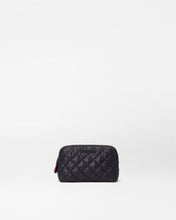 Load image into Gallery viewer, Black Small Double Zip Cosmetic
