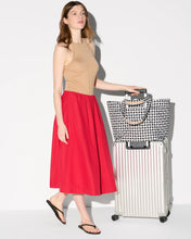 Load image into Gallery viewer, Black/White Gingham Large Metro Tote Deluxe
