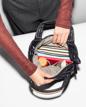 Load image into Gallery viewer, Black Mini Metro Tote Deluxe
