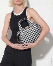 Load image into Gallery viewer, Black/White Gingham Small Sutton Deluxe
