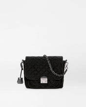 Load image into Gallery viewer, Black Velvet Finish Medium Crosby Lock Crossbody
