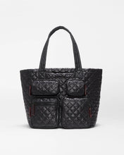 Load image into Gallery viewer, Black Medium Metro Travel Tote
