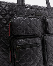 Load image into Gallery viewer, Black Medium Metro Travel Tote
