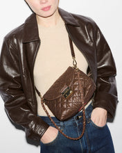 Load image into Gallery viewer, Walnut Brown Mini Crosby Lock Shoulder
