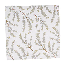 Load image into Gallery viewer, Berry Branches White/Silver Napkin Luncheon -20 Napkins
