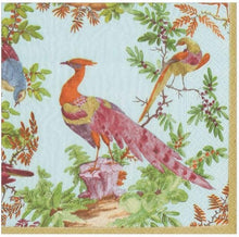 Load image into Gallery viewer, Chelsea Birds Celadon  Cocktail Napkin - 20 Per Package
