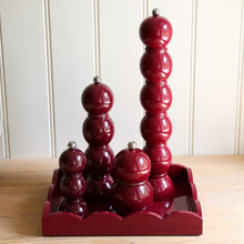 Load image into Gallery viewer, Cherry Small Lacquered Scalloped Tray
