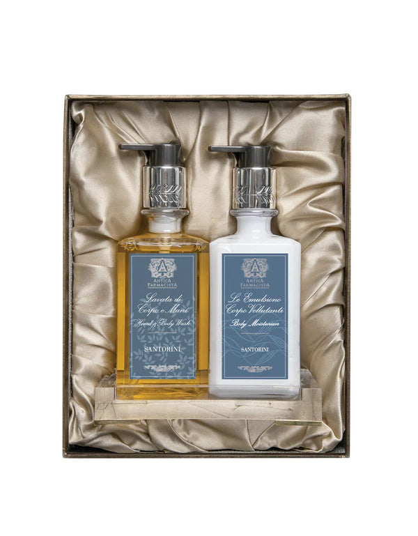 Acrylic Bath & Body Gift Set: Santorini