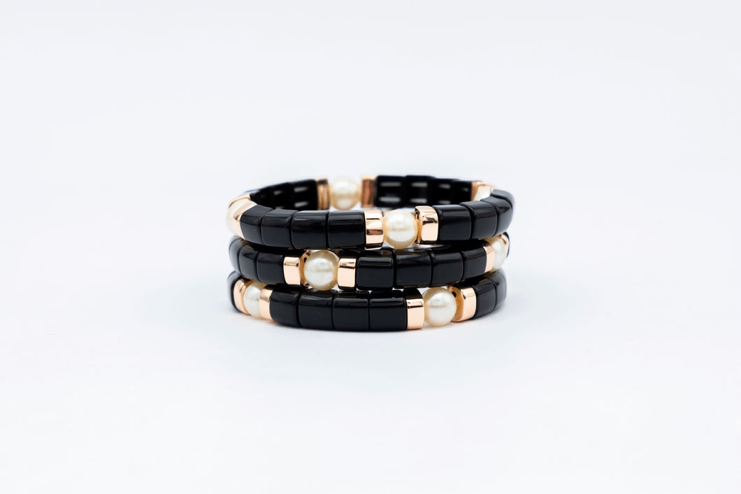 Mosaiko Bracelet Black Pearl