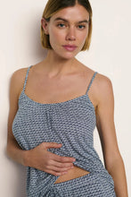 Load image into Gallery viewer, Gisele Printed TENCEL™ Modal Cami &amp; Pant PJ Set Seashell Navy/Navy
