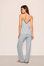 Load image into Gallery viewer, Frida TENCEL™ Modal Cami &amp; Pant PJ Set Gray Dawn/Navy
