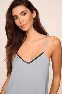 Frida TENCEL™ Modal Cami & Pant PJ Set Gray Dawn/Navy