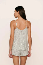 Load image into Gallery viewer, Gisele TENCEL™ Printed Modal Ruffle Cami &amp; Shortie Short Set Tide Dot Ivory
