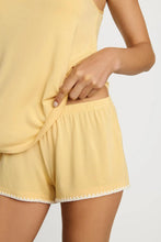 Load image into Gallery viewer, Frida Cami &amp; Shortie Short PJ Set in Sunbeam/Ivory
