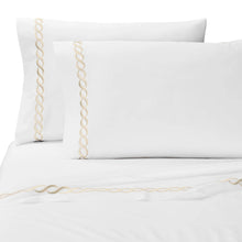 Load image into Gallery viewer, Cable Embroidered Percale Pillowcase Set of 2
