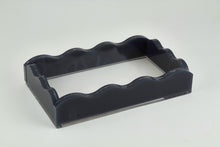 Load image into Gallery viewer, Lucite Marblelized Guest Towel Tray Black
