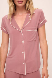 Gisele TENCEL™ Modal Short Sleeve Cropped PJ Set- Old Rose