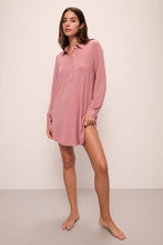 Load image into Gallery viewer, Gisele TENCEL™ Modal Boyfriend Sleepshirt- Old Rose
