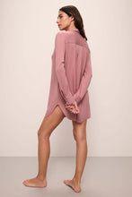 Load image into Gallery viewer, Gisele TENCEL™ Modal Boyfriend Sleepshirt- Old Rose
