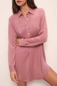 Gisele TENCEL™ Modal Boyfriend Sleepshirt- Old Rose