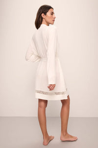 Mia TENCEL™ Modal Long Sleeve Robe Ivory