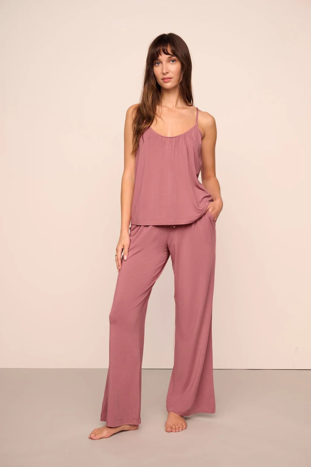 Gisele TENCEL™ Modal Cami & Pant PJ Set Berry Blush