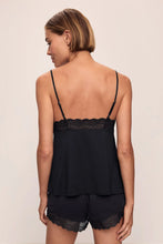 Load image into Gallery viewer, Lara TENCEL™ Modal Cami &amp; Short PJ Set- Black
