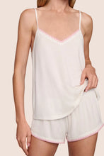 Load image into Gallery viewer, Frida TENCEL™ Modal Cami &amp; Shortie Short PJ Set Ivory/Pink Nectar
