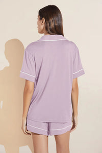 Gisele TENCEL™ Modal Relaxed Short PJ Set - Lavender/Ivory