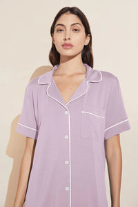 Gisele TENCEL™ Modal Relaxed Short PJ Set - Lavender/Ivory